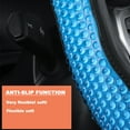 thumbnail image 3 of XUKEY Blue Car Steering Wheel Cover Gel Leather Auto Non-slip 15"/38cm Universal, 3 of 8