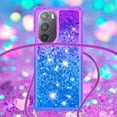 thumbnail image 4 of Funda para Motorola Edge 30 Pro Brillantina Líquida Divertida Reluciente y con Cristales en Movimiento Cuerpo Cruzado con Cordón Ajustable, 4 of 5
