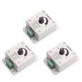 thumbnail image 1 of DEVMO 3pcs DC12-24V 8Amp 0%-100 PWM Dimming Controller for LED Lights, Ribbon Lights,Tape Lights,Dimmer is Compatible with Hilight, LEDwholesaler, fillite, and Others' Strips, 1 of 4