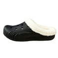 thumbnail image 5 of Modisza Women's Fleece Lined Clogs Winter Slip on Garden Shoes Fuzzy Plush Home House Slippers Indoor Outdoor Mules Black 9, 5 of 6