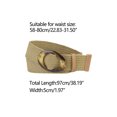 thumbnail image 3 of INSPIRE CHIC Vintage Wide Waist Belts for Women Stretch Woven Belts Buckle Khaki, 3 of 4