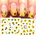 thumbnail image 4 of Pegatinas de girasol para uñas yuxing 12 hojas Calcomanías de agua, 4 of 5