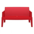 thumbnail image 7 of Compamia Box Outdoor Bench in Red, 7 of 7