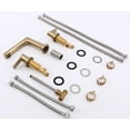 thumbnail image 5 of YZZY Widespread Bathroom Sink Faucet 3 Holes Brushed Gold Lavatory Vanity Sink Faucet 2 Lever Handle Bathroom Basin Faucet, 5 of 5