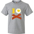thumbnail image 3 of Inktastic I Love Bacon And Eggs Youth T-Shirt, 3 of 5