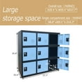 thumbnail image 2 of MECOLOR-Metal school Locker for Girls boys Bedroom and Playroom Storage for Clothes,Bags,Toys and Book(Blue, P9D-Padlock), 2 of 11