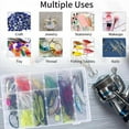 thumbnail image 7 of DUSKEEP 2 Pack 36 Grids Clear Plastic Bead Organizer Box,  Fishing Tackle Box Compartment Organizer with Adjustable Dividers for Jewelry, Art Craft, Bead Storage Containers, 7 of 7