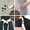 thumbnail image 3 of Adjustable bib Chef apron Waterproof Kitchen Aprons Cooking Aprons for Men Women with Pockets Hand Wipe Aprons Brown, 3 of 7