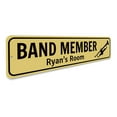 thumbnail image 3 of Trumpet Player Sign, Band Member Sign, Musician Name Sign, Band Member, Instrument Sign for Music Lover Aluminum Sign - 4x18 inches, 3 of 4