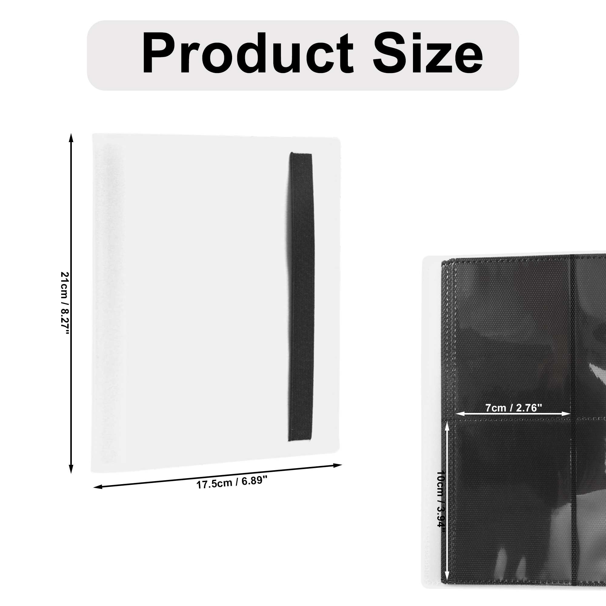 Unique Bargains Card Binder Trading Card Collector Album Holder White,160 pockets