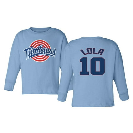 

Basketball Squad Movie #10 Funny Costume Halloween Toddler Long Sleeve T-Shirt (Carolina Blue 2T)