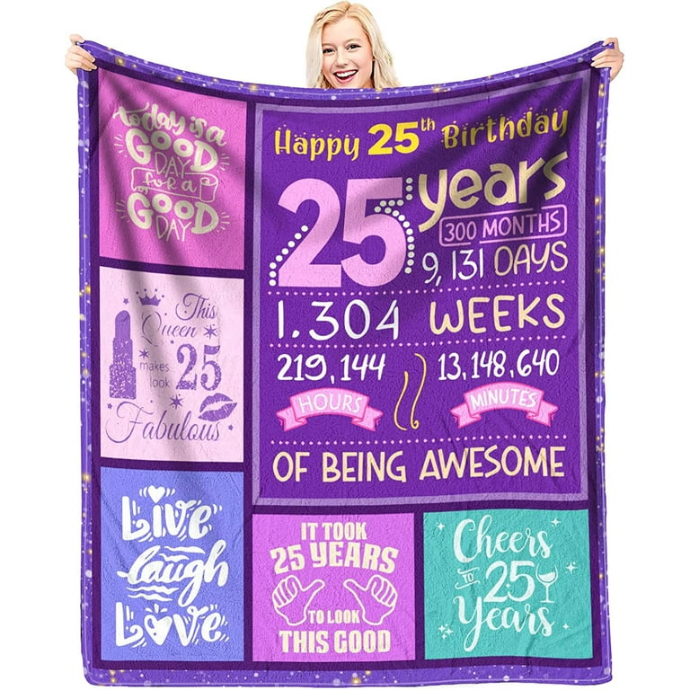 19th Birthday Decorations, 19th Birthday Blanket, Gifts for 19 Year Old  Female/Girl,19 Birthday Decorations for Women,19-Year-Old Birthday  Gifts,19th Birthday Gifts for Girls Throw Blanket 60x50 in 