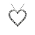 thumbnail image 3 of 2.00 Ct Round Cut Blue Sapphire Gemstone Natural Diamond Stunning Heart Shaped Necklace for Women Solid 18K White Gold With 18 inches Chain, 3 of 7