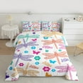 thumbnail image 2 of Castle Fairy Dragonfly Floral Comforter Set, Full, 3-Piece, 2 of 8