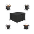 thumbnail image 3 of Funda para muebles de tela Oxford, cubierta cuadrada para fogones, impermeable, resistente al viento, resistente a los rayos UV, para cubiertas de mesa para muebles de fogones de gas para patio, 92 x, 3 of 5