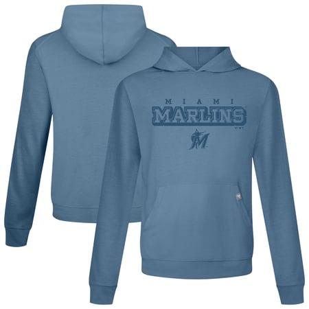 Men s Levelwear Blue Miami Marlins Relay Hoodie