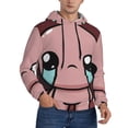 thumbnail image 2 of Saiise The Binding of Isaac Men's Graphic Print Long Sleeve Drawstring Hoodie Pullover Sweatshirt-, 2 of 6