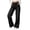 #Black 1, variant on Vynhevius Women's Denim Jeans Solid Straight Leg Multi Pockets Elastic Waist Long Trousers