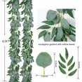 thumbnail image 4 of Guardoinrt Artificial Rattan Garland Decoration For Any Occasion ABS Eucalyptus Garland Easy Care Widely Application 2m 1Set, 4 of 6