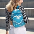 thumbnail image 6 of Yiaed Heart Shaped Cloud Print Backpack, Premium Laptop Backpack, Travel Backpack for Women, Lightweight Backpacks, Comfortable Back Pack-Small, 6 of 7