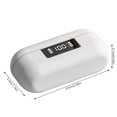 thumbnail image 4 of Inteprter Mini auriculares inalámbricos compatibles con Bluetooth, recargables, juego de dormir, auriculares deportivos portátiles para Cables de audio/vídeo blanco, 4 of 6