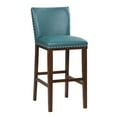 thumbnail image 6 of Steve Silver Tiffany Faux Leather 30" Bar Stool - Peacock-Espresso, 6 of 7