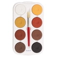 thumbnail image 1 of Jack Richeson Large Tempera Cakes with Tray Assorted Multicultural Colors Set of 8 2-1/4 x 11/16 in, 1 of 3