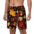 thumbnail image 1 of Fotbe Autumn Maple Leaves A Traje de Baño para Hombre – Shorts de Natación de Secado Rápido con Forro y Bolsillos-Medium, 1 of 6
