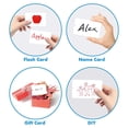 thumbnail image 5 of Tarjetas de índice en blanco, tarjetas flash de colores con anillo de carpeta para la escuela, aprendizaje, paquete de 6, 2.16 "x 3.5", 300 unidades, 5 of 5