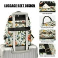 thumbnail image 3 of FORMRS Mini Backpack Purse for Women Travel Daypack Casual Shoulder Bag, Green Floral Pattern, 3 of 7