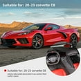 thumbnail image 4 of TINKI Soft 3D Real Carbon Fiber Car Dashboard Panel Trim Sticker Trim Compatible with Corvette C8 Stingray Z06 Z51 2020 2021 2022 2023 Interior Center Console Kit, 4 of 16