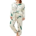 thumbnail image 2 of EIMELI Ensemble de Pyjamas pour Femmes en Satin de Soie, Tenue de Nuit Boutonnée, Pyjamas pour Dames, Pyjama à Imprimé Léopard, Tenue de Sommeil 2 Pcs, Ensemble de PJ, 2 of 4