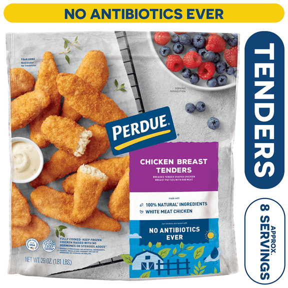 Perdue, No Antibiotics Ever, Frozen Breaded Chicken Breast Tenders, 29 oz.