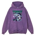 thumbnail image 4 of Sudadera con capucha 100 % algodón para hombre, estilo retro, desgastado, con lavado de pesca de trucha, ropa de gran tamaño, moda, cálida, para otoño, 4 of 4