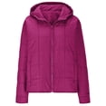 thumbnail image 3 of Enjoytime Women's Winter Coats Solid Color Fashion Long Sleeve Zipper Neck Jacket Outerwear Womens Jackets, 3 of 4