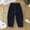 Dark Blue, variant on Toddler Kids' Breathable Cotton Gauze Harem Pants, Unisex Loose Solid Color Anti-Mosquito Trousers, Elastic Waist Casual Pants for Spring Summer, 5 Colors Sizes 12-18M to 6-7Y