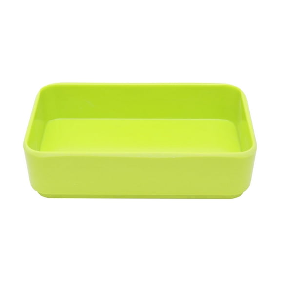 PAMINGONO Rectangular Plate Green 1Set 6.2 x 3.8 x 1.6in