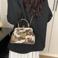 thumbnail image 4 of Jiibva Crane Pattern Clutch with Chain Chinese Style Crossbody Bag Women's Evening Bag for Wedding Banquet Party Prom Events, 4 of 7