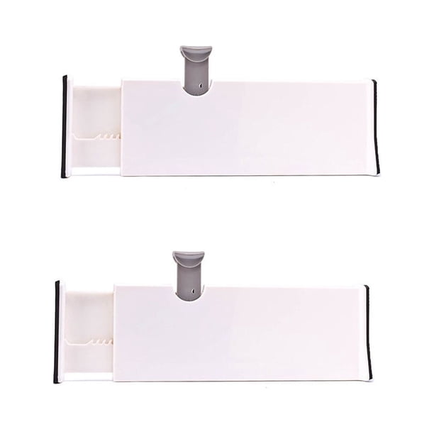 Separadores de cajones ajustables, organizadores de almacenamiento para cajones de cocina, almacenamiento de ropa interior, calcetines, vajilla, 2 uds.