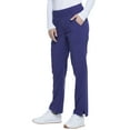 thumbnail image 6 of Dickies Xtreme Stretch Medical Scrubs Pant for Women Mid Rise Drawstring Cargo Plus Size 82011, 6 of 8
