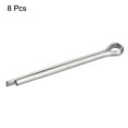 thumbnail image 3 of Unique Bargains Split Cotter Pin, Fixation à Clip en Acier Inoxydable 6x80mm Raccord Argent 8Pack, 3 of 5