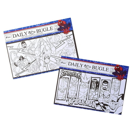 Spider-Man Coloring Placemats, 10 x 14 in, 24ct