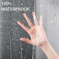 thumbnail image 3 of 1-Piece Waterproof Durable Odorless Shower Liner with Rust-Proof Metal Grommets, 3 of 11