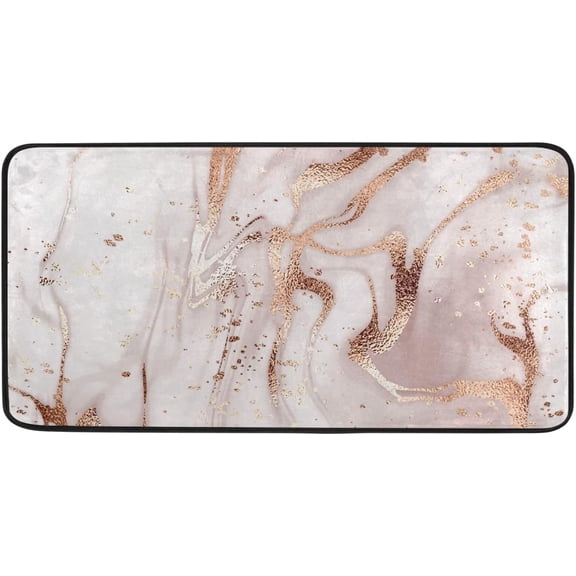 Coolnut Marble Kitchen Rug Anti Fatigue Kitchen Floor Mat, 1Pcs Non Slip Waterproof Long Standing Mat, 39" x 20"