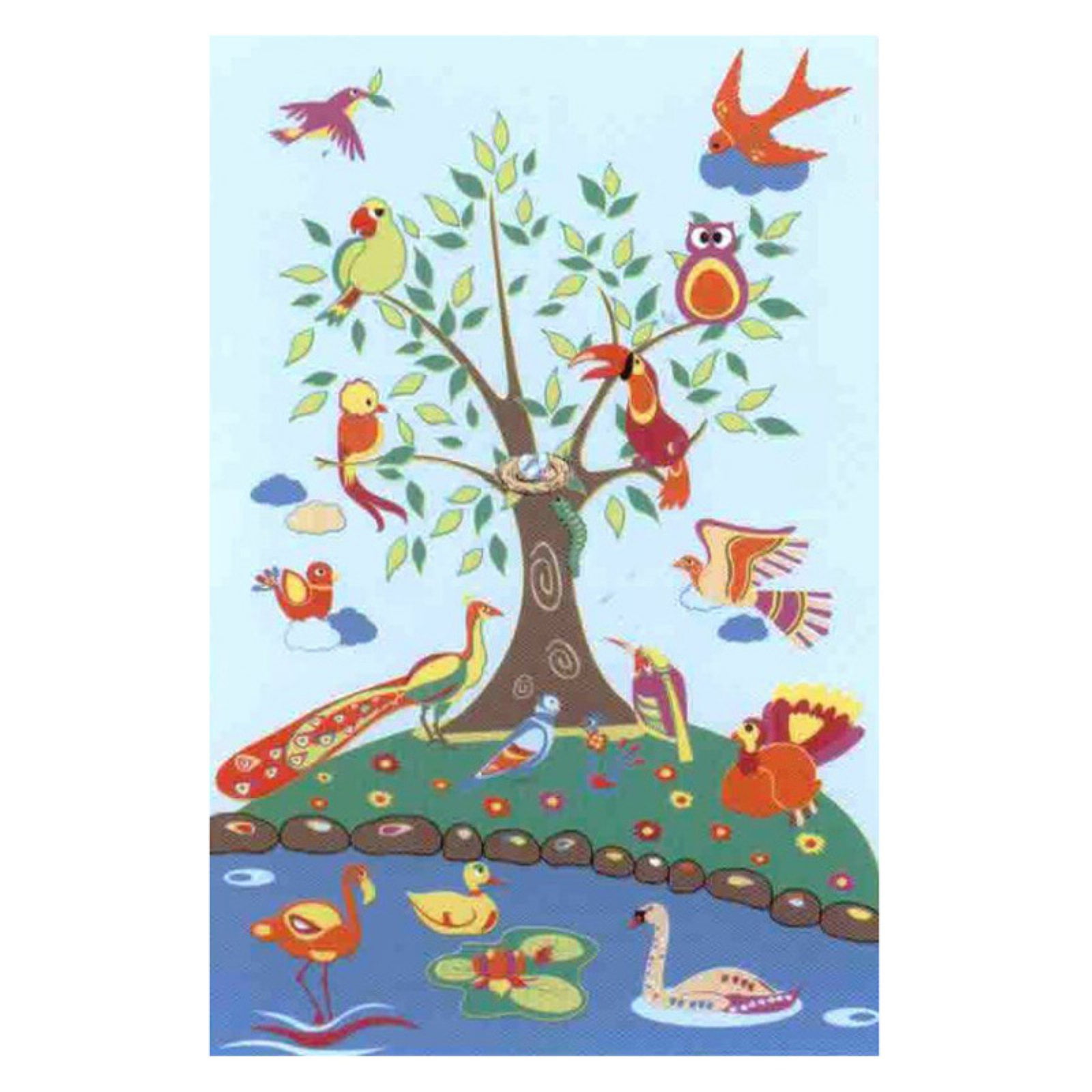 Fun Rugs Fun Time FT-510 Birds of Paradise Area Rug - Multicolor ...