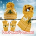 thumbnail image 2 of Women's Winter Knitted Hat with Ear Warm Wool Blend European Style Christmas Accessory for Cold Weather, 2 of 9
