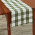 thumbnail image 2 of Park Designs Buffalo Check Backed Green Table Runner 13" x 36", 2 of 3