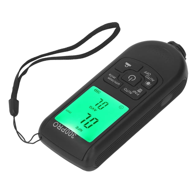 Paint Thickness Gauge, 0-2000um High Accuracy 2 Units Wide Application Digital Display Coating Tester For Vehicle