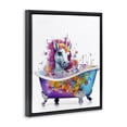 thumbnail image 3 of Stupell Industries Contemporary Rainbow Bubbles Unicorn Black Floating Frame Canvas Art, 17 x 21, by MB Cunningham, 3 of 8