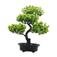 thumbnail image 4 of veasfak Artificial Bonsai Tree Potted Tree Fake Bonsai Tree for Bathroom Office Home Light Green, 4 of 9